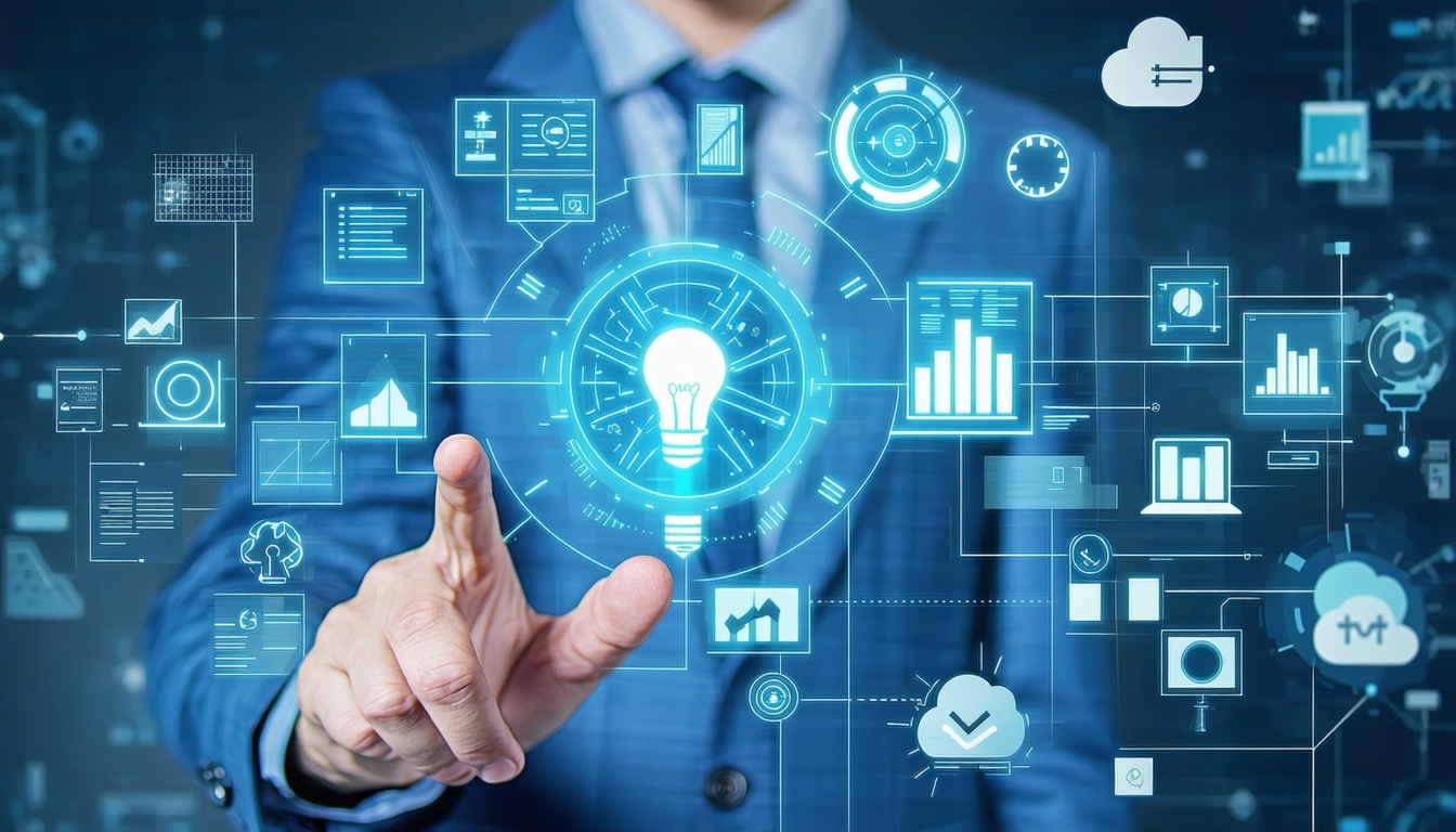 Automated sales process illustration